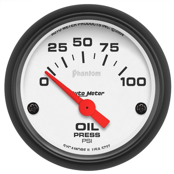 Auto Meter 5727 Phantom Oil Press 0 100Ps