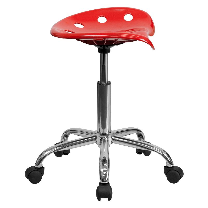 Flash Furniture Taylor Vibrant Red Tractor Seat Stool