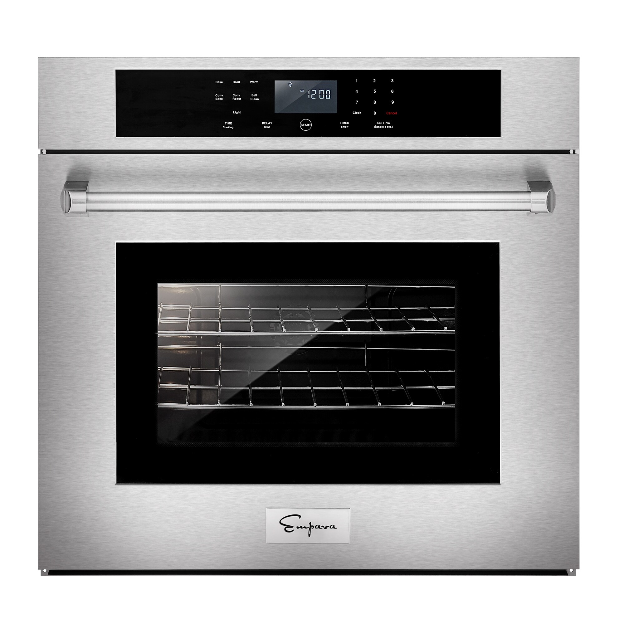 30-in Self-Cleaning Single Electric Wall Oven with Convection - Stainless Steel