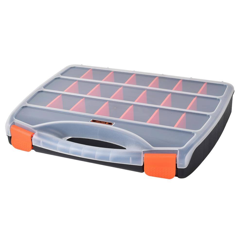 TACTIX 21-Compartment Plastic Small Parts Organizer 320001