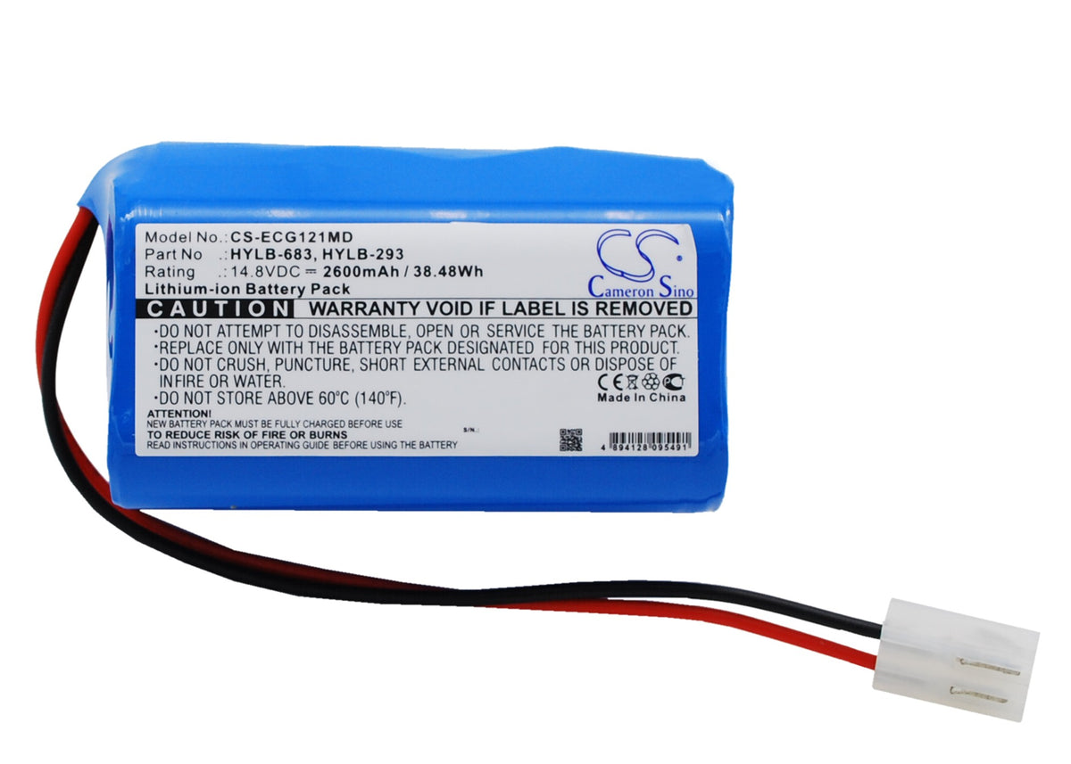 Biocare ECG1200 ECG1201 ECG1210 2600mAh Medical Replacement Battery BatteryClerkcom Medical