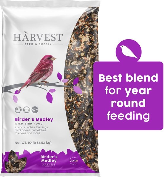 Harvest Seed and Supply Birder's Medley Wild Bird Food， 10-lb bag