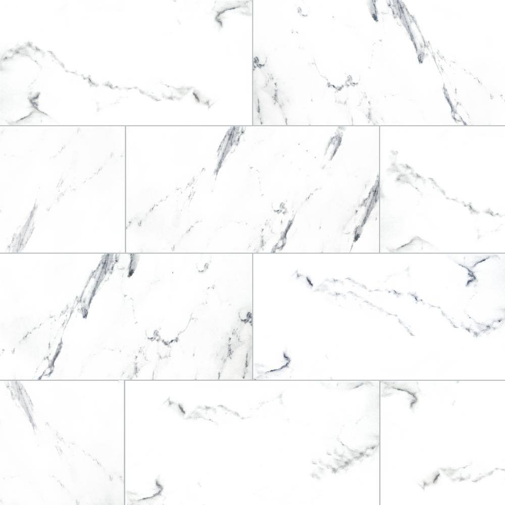 MSI Brillion Aspen Gris 12 in. x 24 in. Matte Ceramic Marble Look Floor and Wall Tile (14 sq. ft.Case) NHDBRIASPG1224C