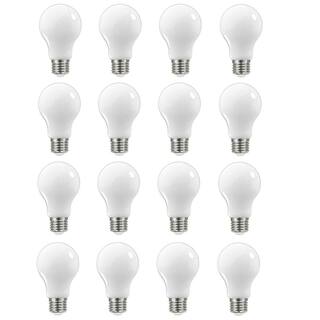 EcoSmart 60-Watt Equivalent A19 Dimmable ENERGY STAR Frosted Filament LED Light Bulb Daylight (16-Pack) A8A19A60WESD03