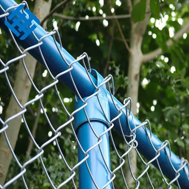 factory price supply Anping Galvanized PVC Wire 6ft 8ft Used Chain Link Fence For Sale