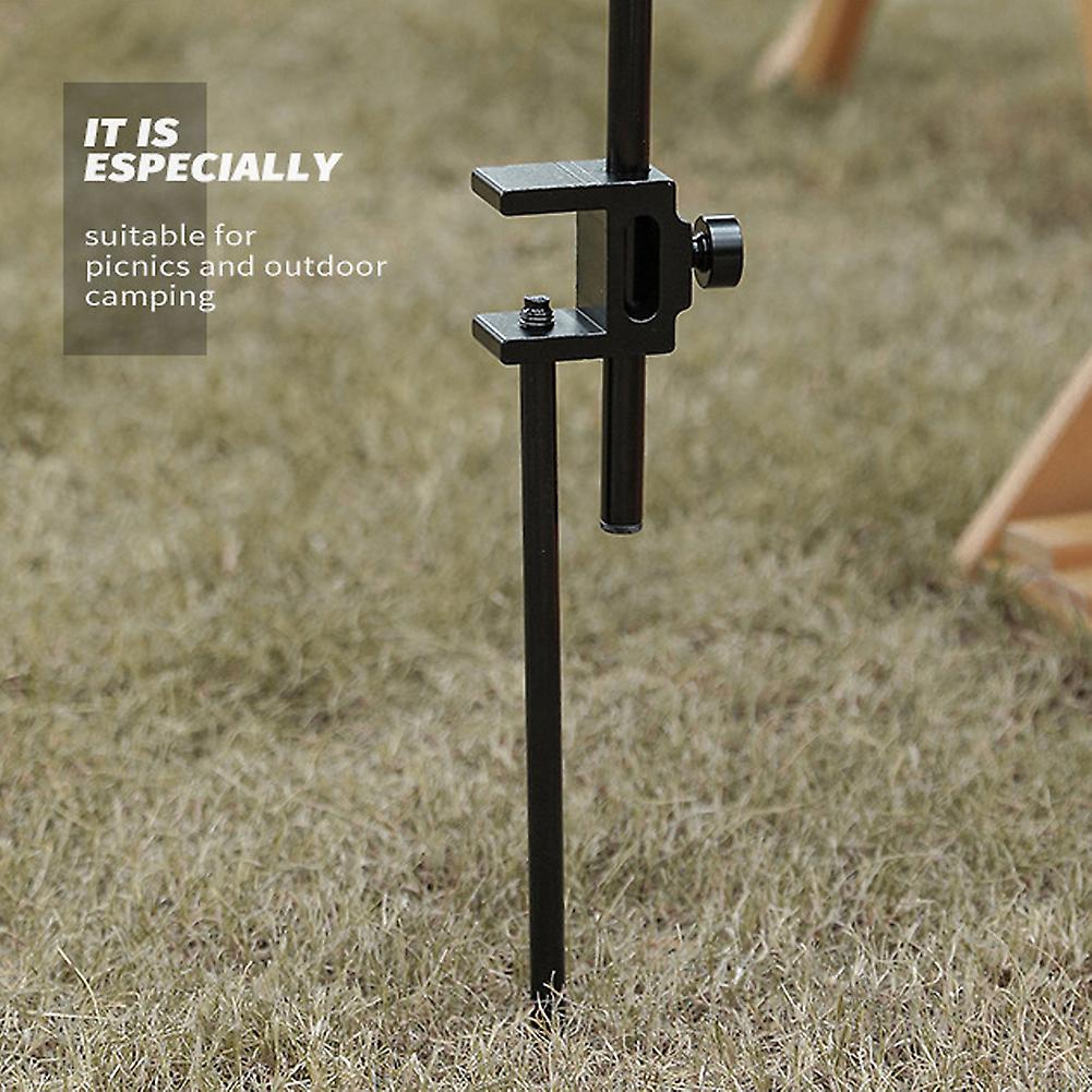 Ground Nail Practical High Strength Metal Black Ground Stakes For Outdoor Camping Hiking Light Bracket Ground Nail Blue Model A