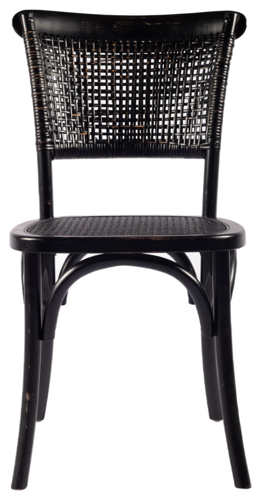 Churchill Dining Chair Antique Black M2   Tropical   Dining Chairs   by Kolibri Decor  Houzz