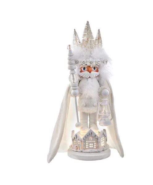 15 White Winter Hollywood Nutcracker LED Battery Operated