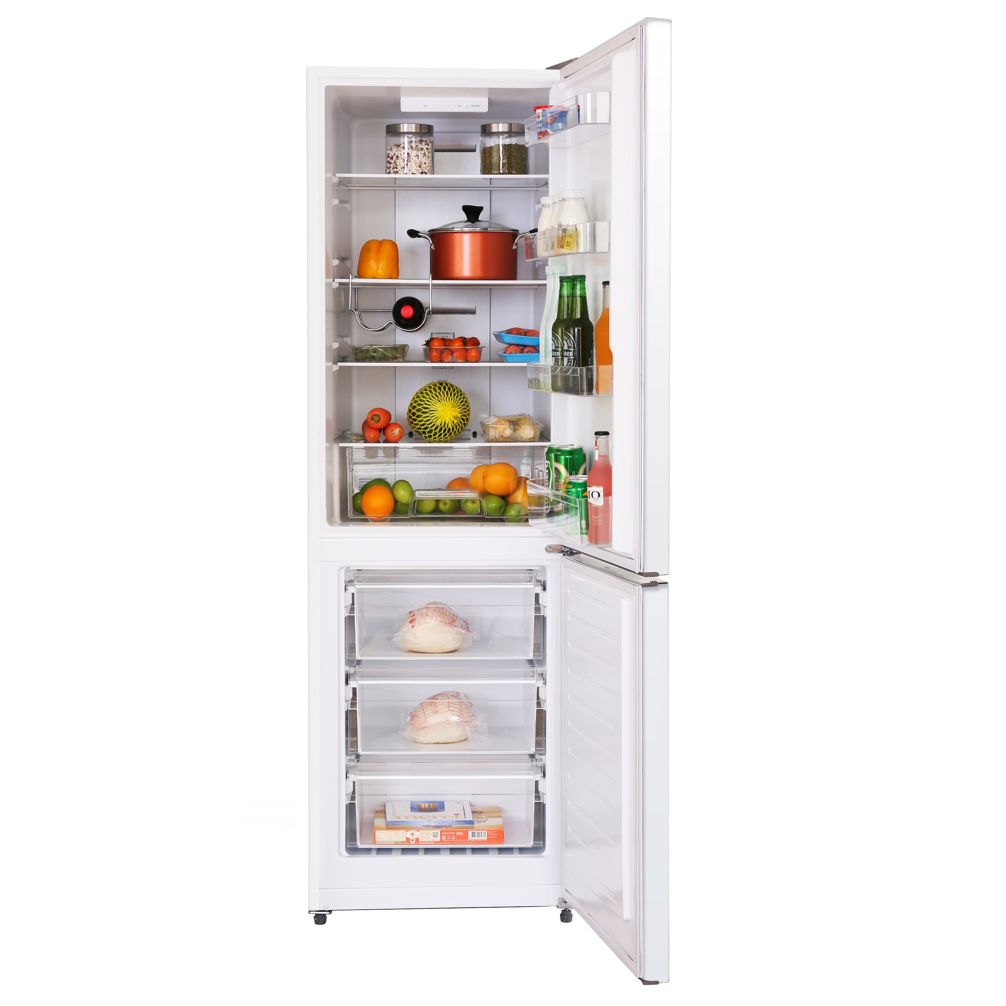 11 cu. ft. Retro frost free refrigerator with bottom freezer