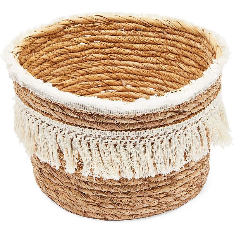 Okuna Outpost Woven Baskets for Storage， Round Basket (2 Sizes， 2 Pack)