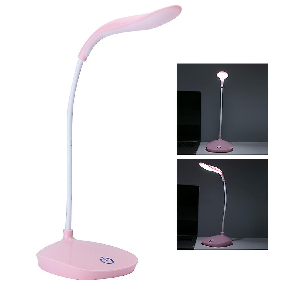 Portable Desk Lamp USB Rechargeable Touch Eye Protection Student Study Illumination Night LightsPink