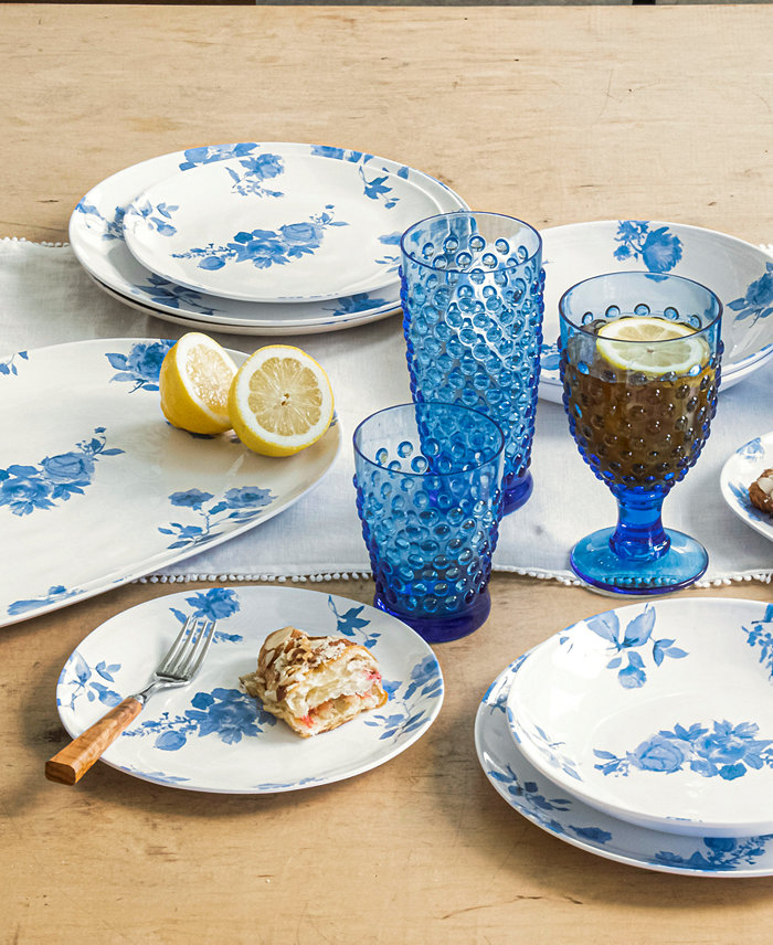 TarHong Tar Hong Cottage Blue Melamine Dinnerware Collection