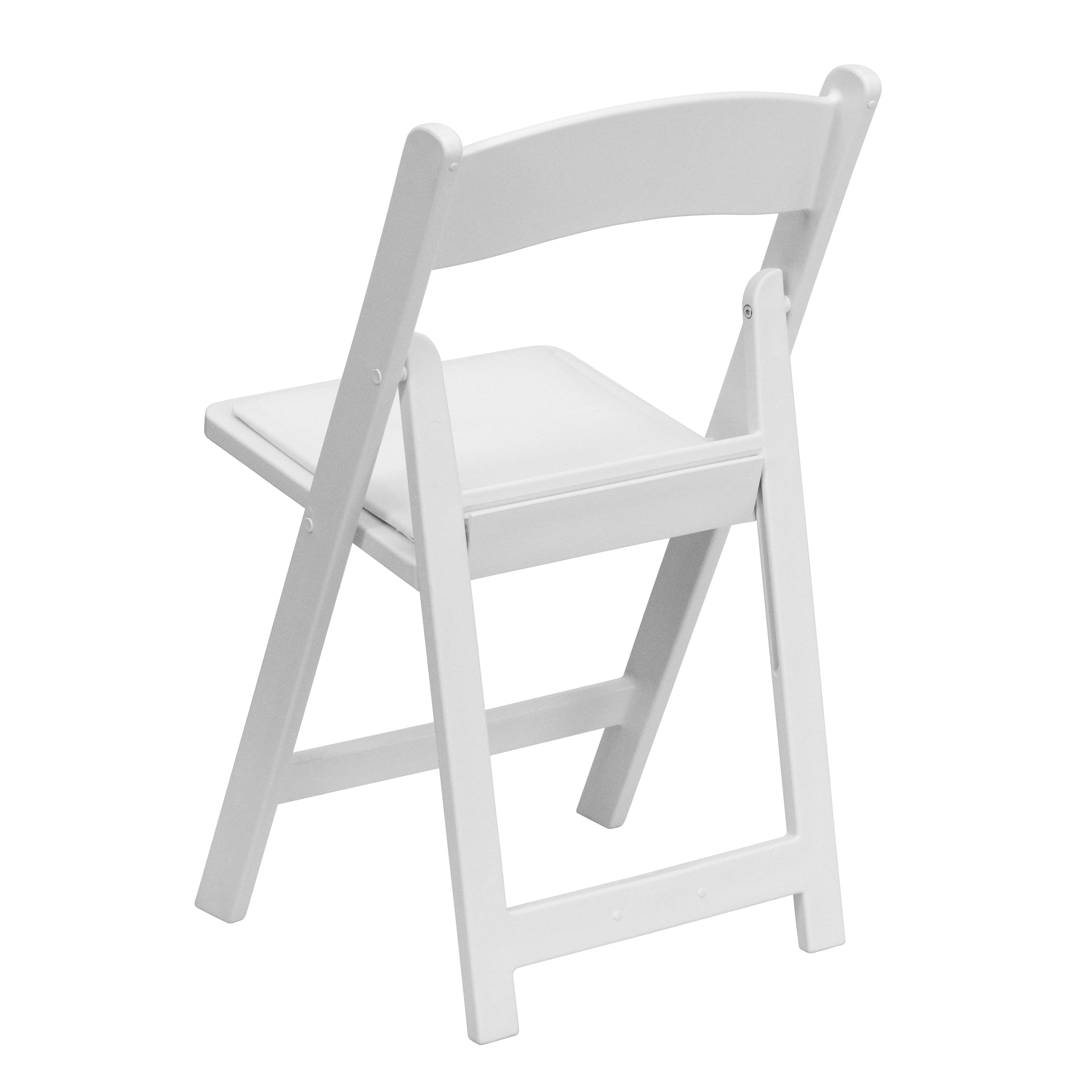 Flash Furniture Hercules™ Folding Chair - White Resin – 1000LB Weight Capacity - Comfortable Event Chair - Light Weight Folding Chair