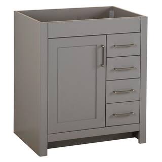 Home Decorators Collection Westcourt 30 in. W x 21.7 in. D x 34.2 in. H Bath Vanity Cabinet without Top in Sterling Gray WT30-ST