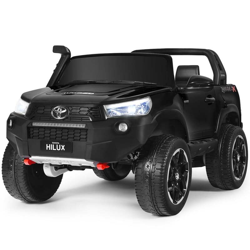 Licensed Toyota Hilux 2-Seater Kids Ride on Car 4WD 2x12V Battery Powered Riding Toy Truck with Remote