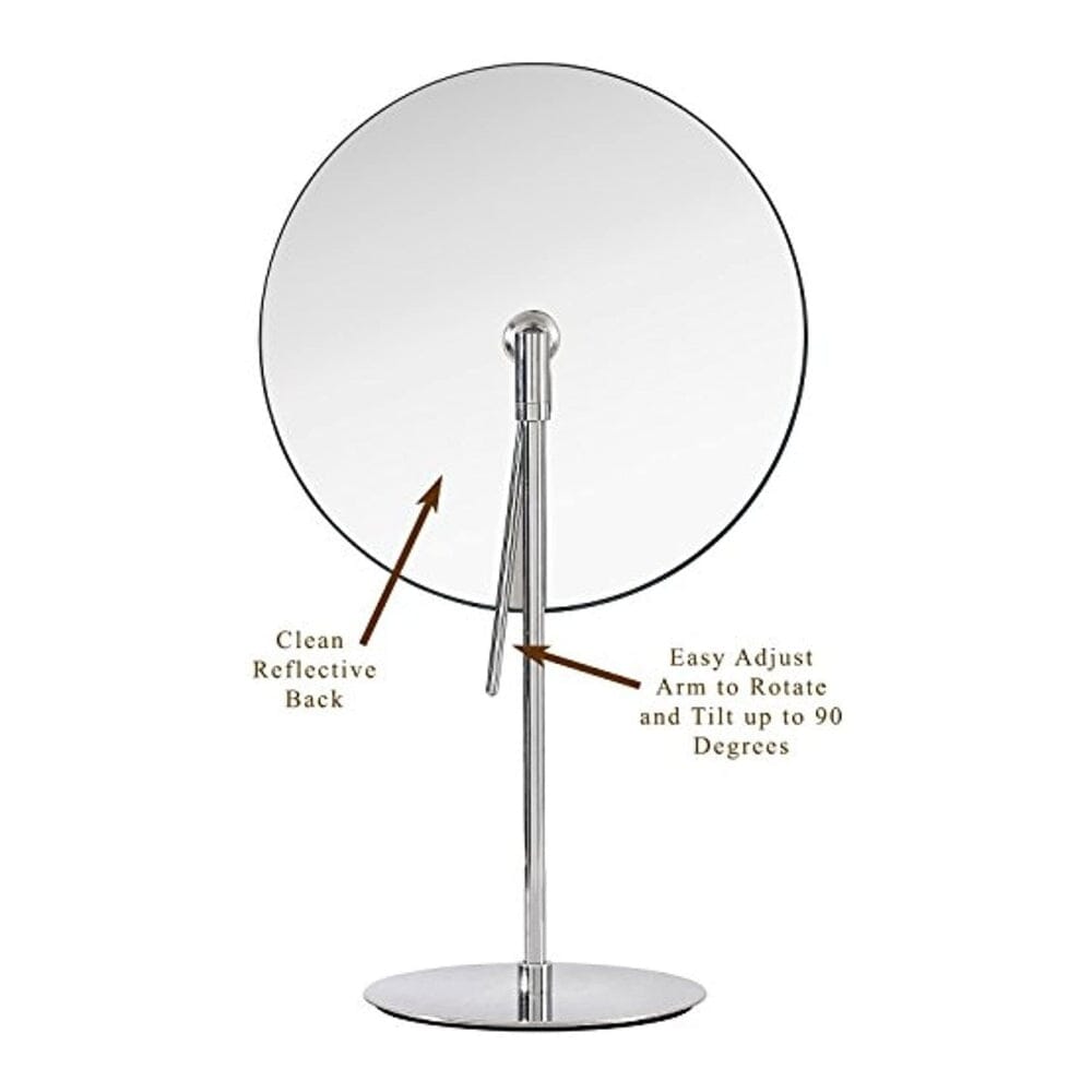 Oversize Makeup Mirror Dual Magnification 1x & 5X