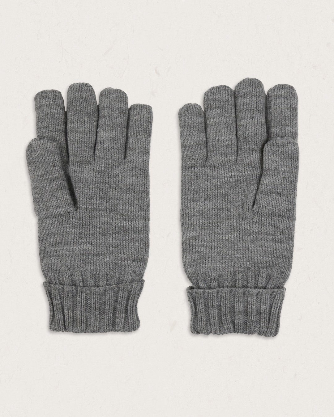 Gale Recycled Acrylic Knitted Gloves - Flecked Grey Marl