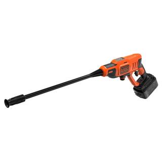 BLACK+DECKER 20V MAX 350 PSI 1.0 GPM Cold Water Electric Pressure Washer with (1) 1.5 Ah Battery  Charger BCPW350C1