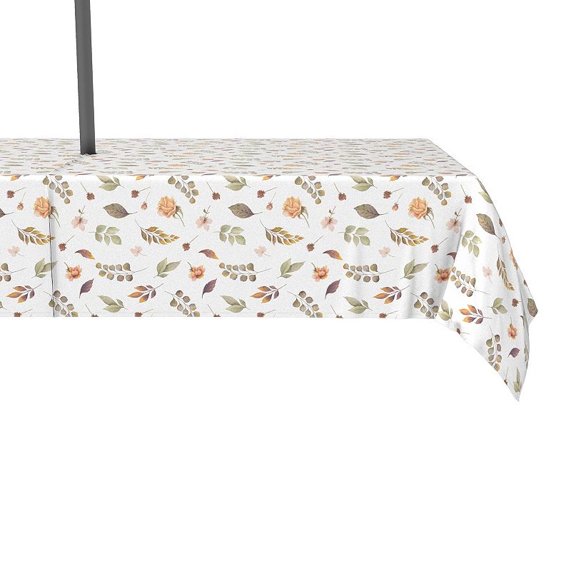 Water Repellent， Outdoor， 100% Polyester， 60x120， Falling Leaves and Flowers