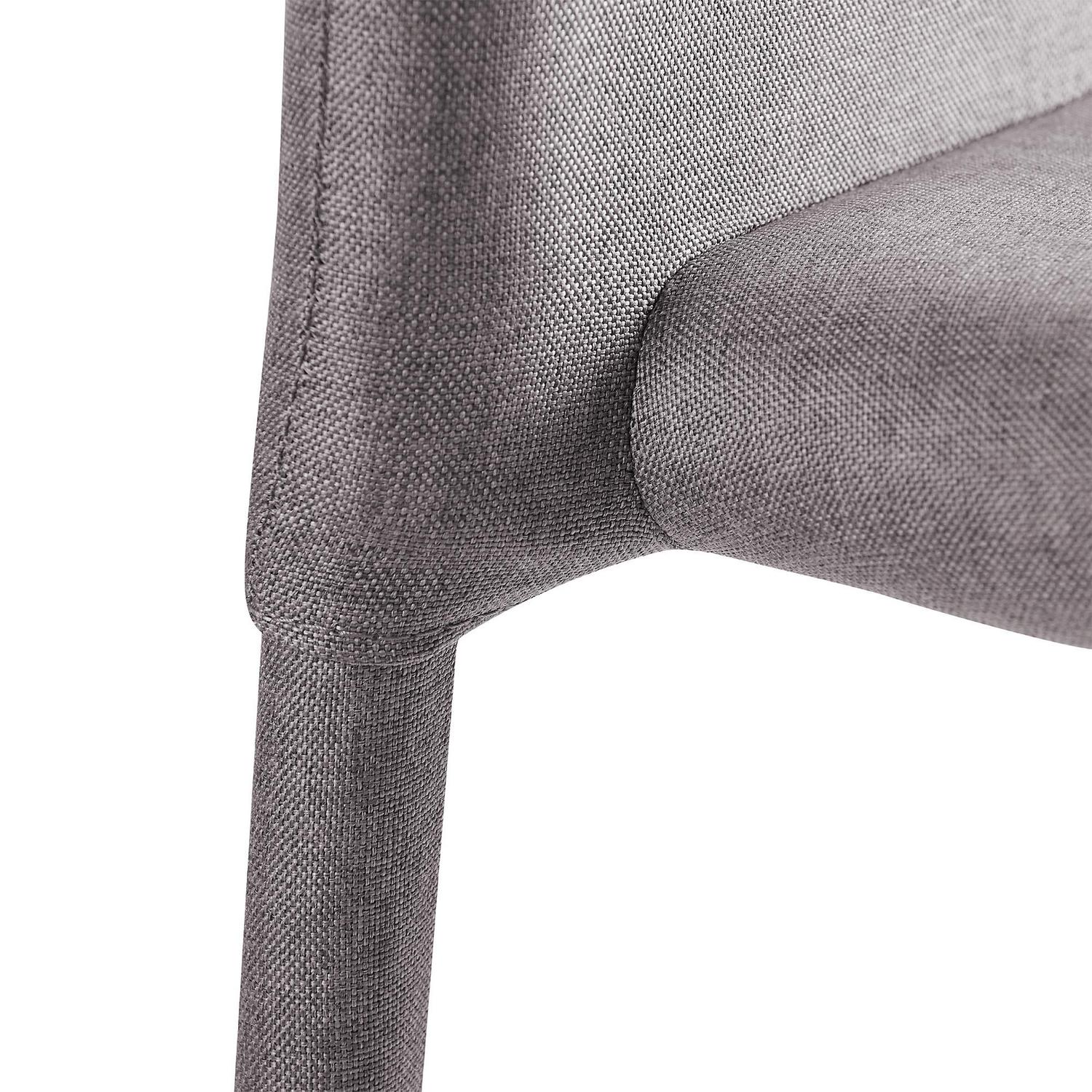 Teamson Home Fabric Dining Chair with Metal Legs Light Gray (Set of 2)  Crowdfused