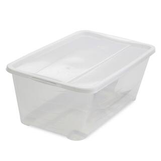 Life Story 5.7-Liter Shoe and Closet Storage Box Stacking Containers Clear (20 Pack) 2 x SHB-10