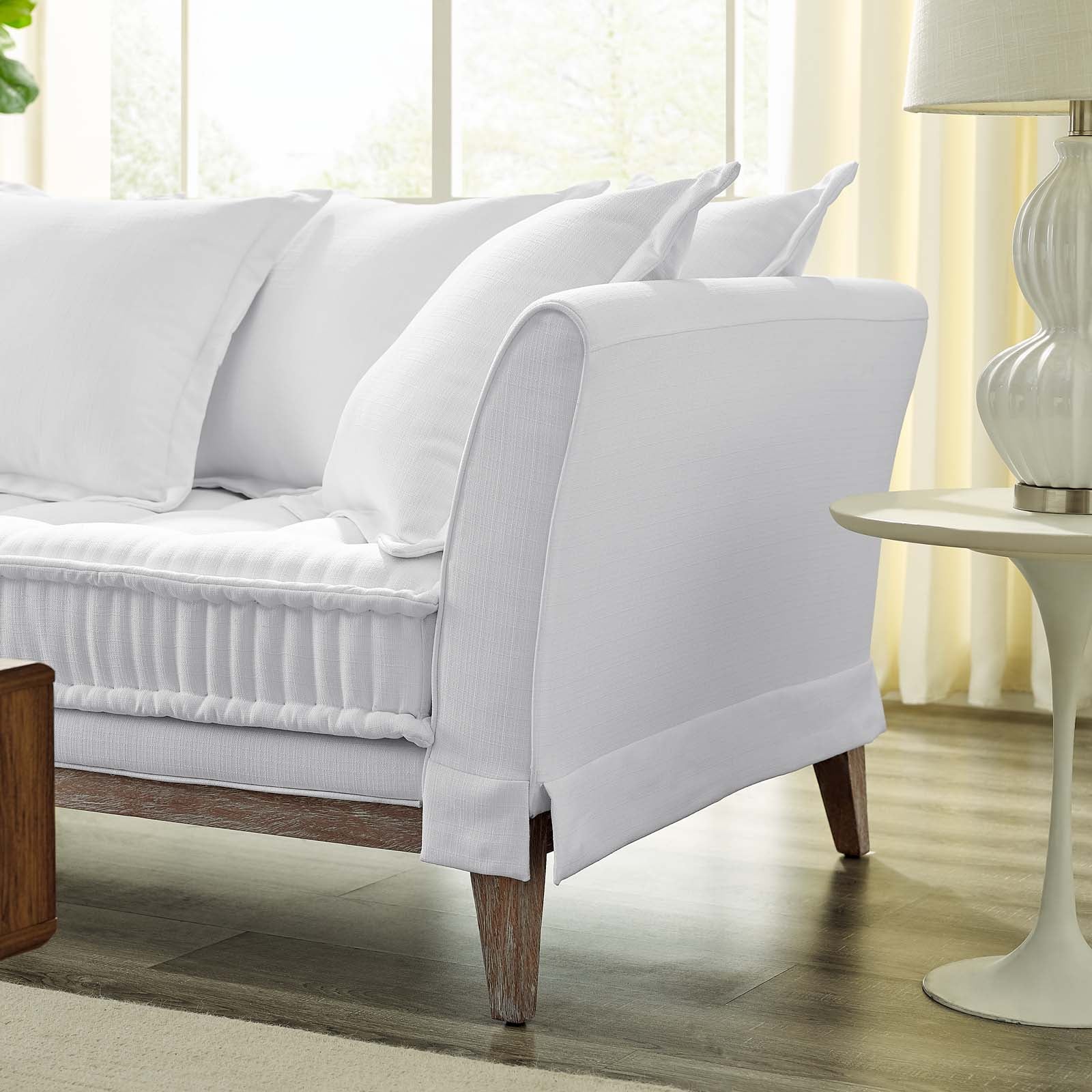 Modway Rowan Fabric Sofa, White