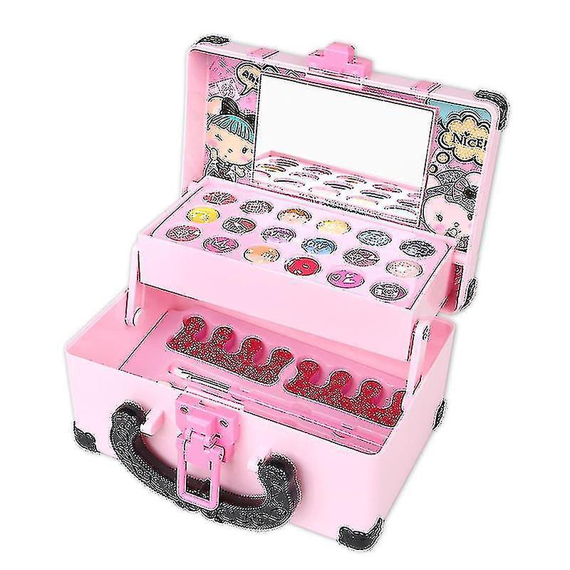 1set Kids Makeup Kit For Girl Safe Cosmetics Toys Set Cosmetics Playing Toys