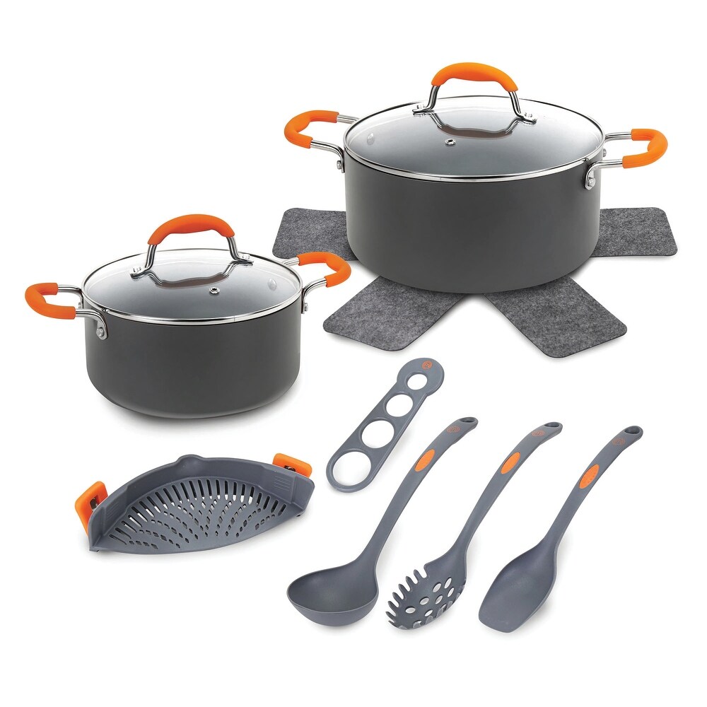 MasterChef MC3015 10 Pieces Champions Pasta  Soup   Stew Pot Set Gray