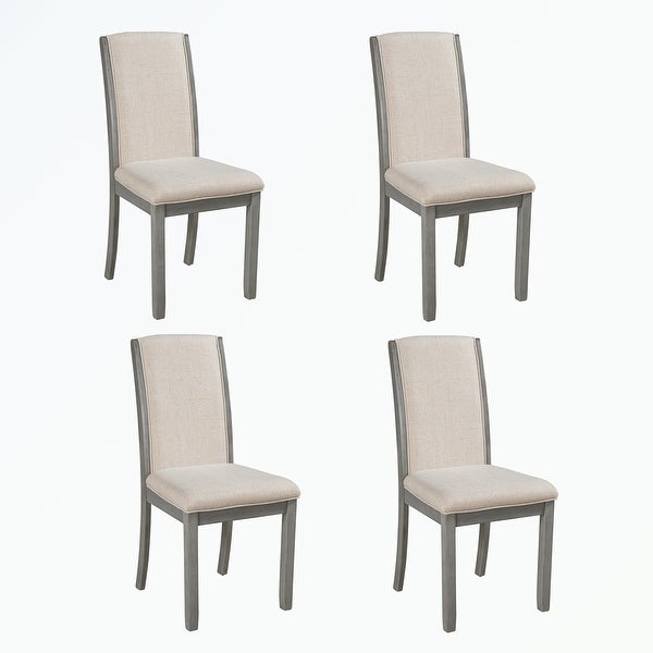 4-Piece Wood Full Back Dining Chairs Set