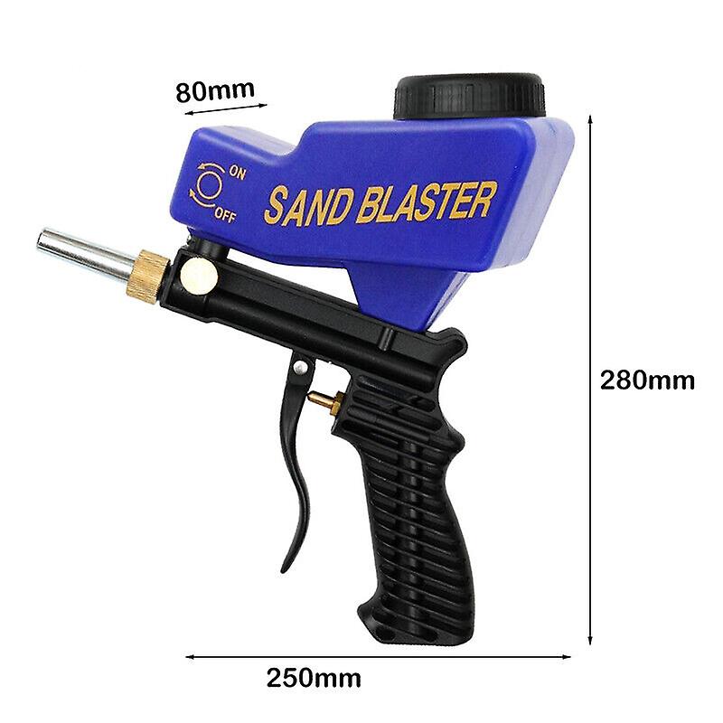 Uk Portable Air Speed Gun Sand Blaster Sandblaster Sandblasting Remove Rust Tool W12595054