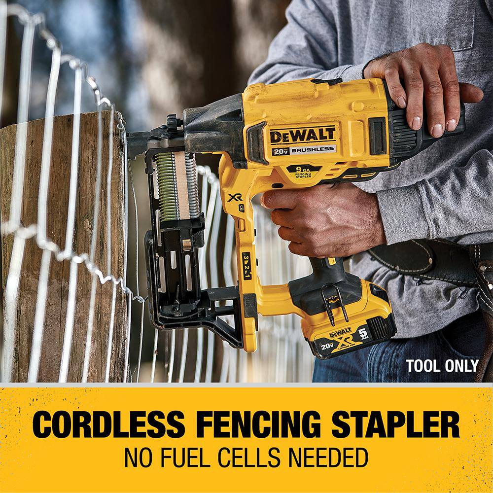 DEWALT DCFS950B 20V MAX 9-Gauge Cordless Fencing Stapler (Tool Only)