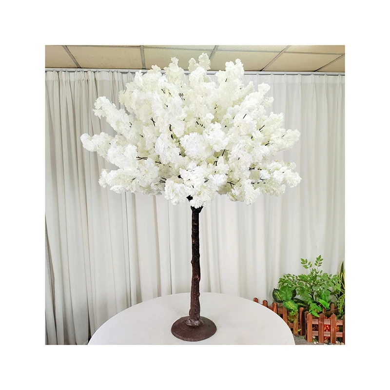 Wedding centerpieces indoor decoration plastic silk sakura flower artificial flowers artificial cherry blossom tree