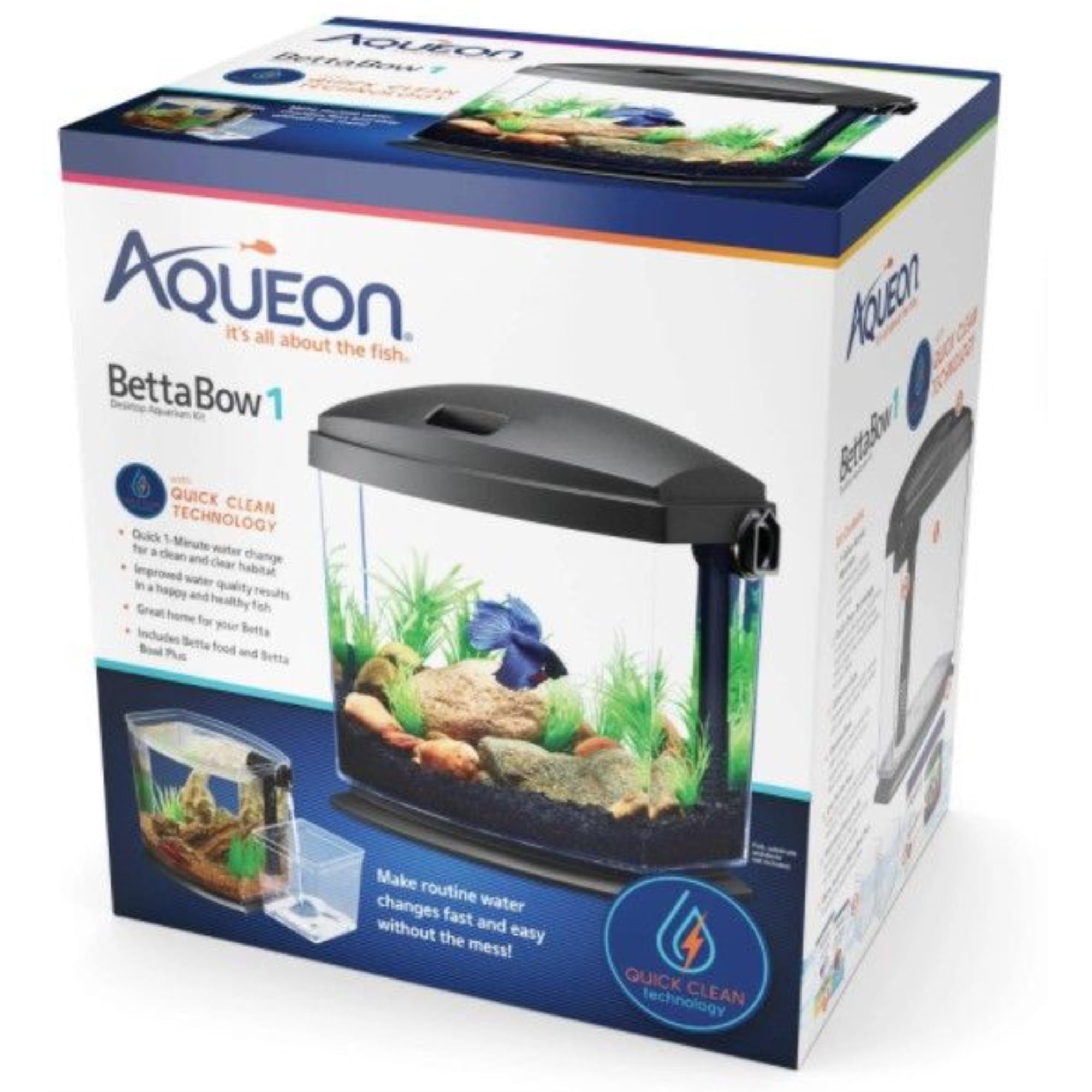 Aqueon Betta Bow Quickclean 1 Gallon