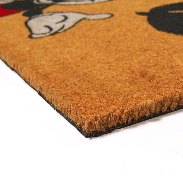 Mickey Mouse 2pk Hi And Welcome Coir Door Mats