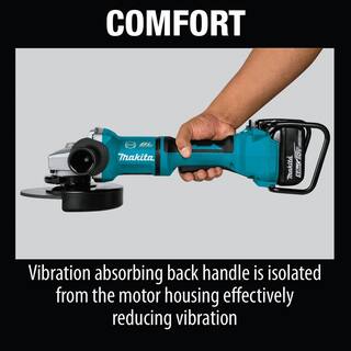 Makita 18V X2 LXT Brushless Cordless 7 in. Angle Grinder Kit 5.0Ah wBonus 7 in. Dust Extraction Shroud 7 in. Diamond Wheel XAG12PT1195386A