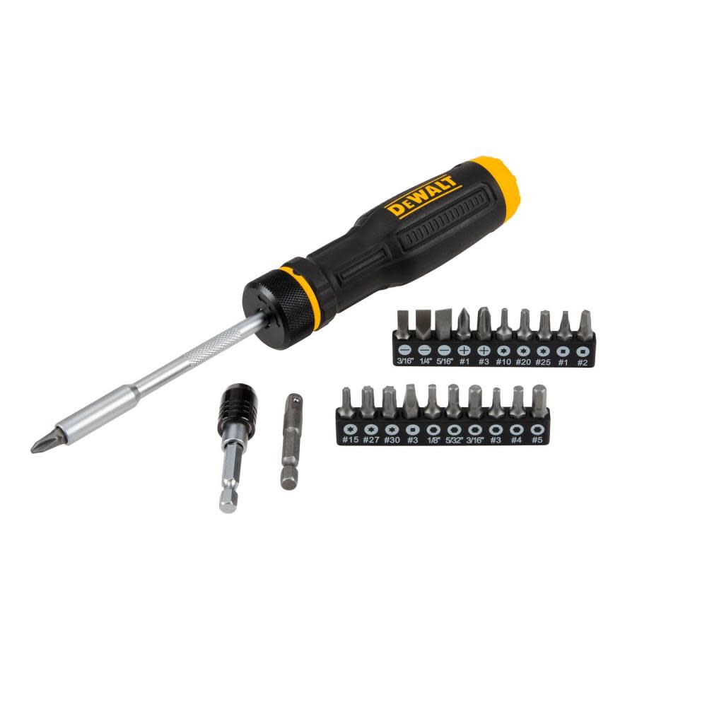 DEWALT MAXFIT Screwdriver Ratcheting Multi Bit 23pc ;