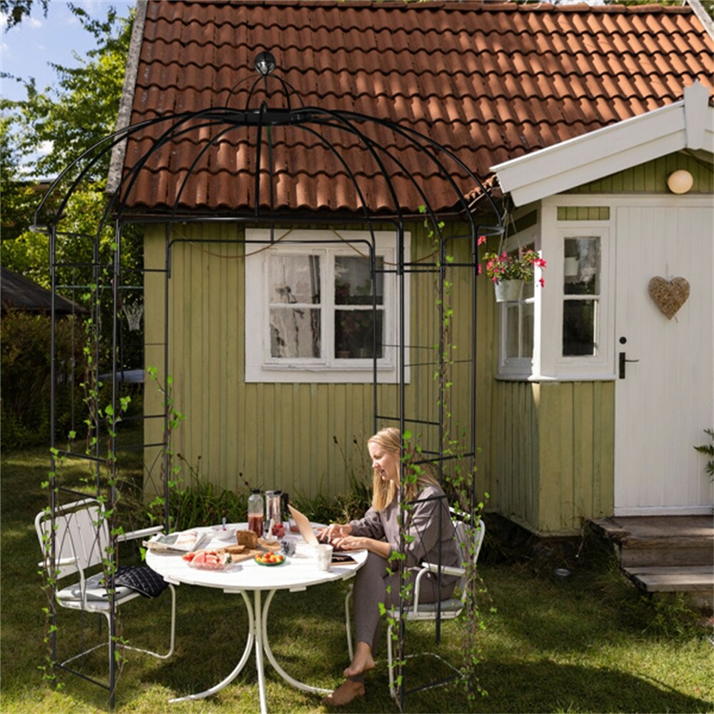 Courtyard Wrought Gazebo Arch