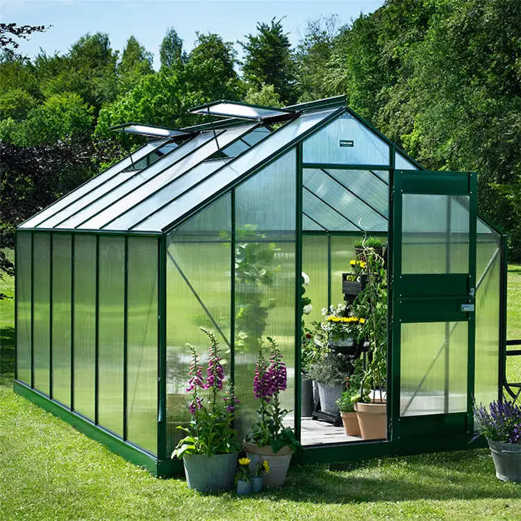 Polycarbonate Greenhouse Natural Aluminum Garden Greenhouse