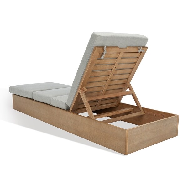 SAFAVIEH Couture Vincent Wood Chaise Lounge Chair