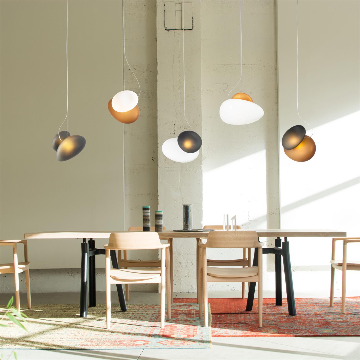 Translucent Frosted Glass Pendant Light