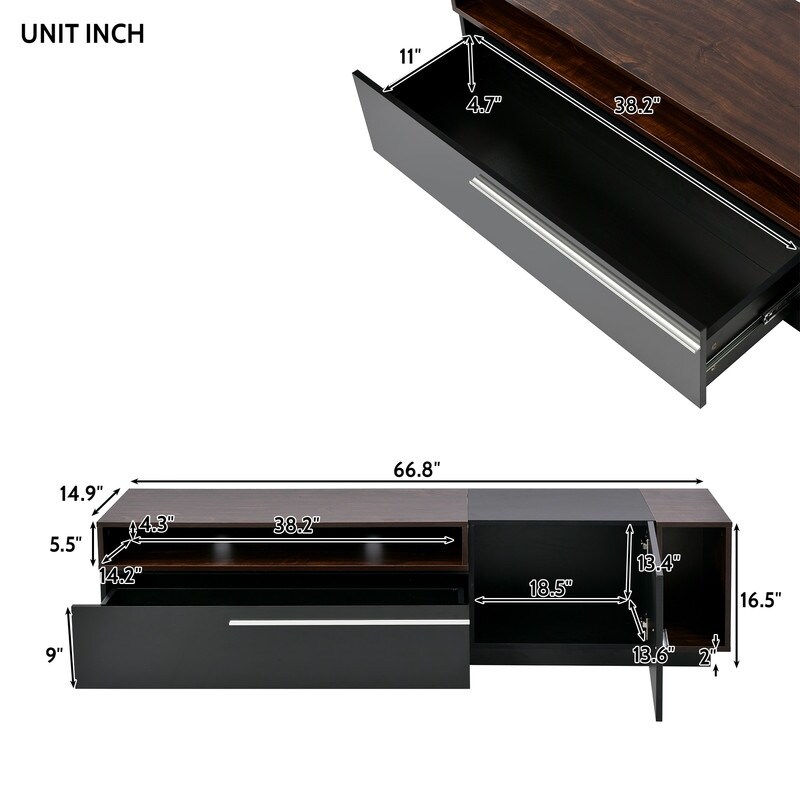 Modern TV Stand TV Cabinet for TVs Up to 70\