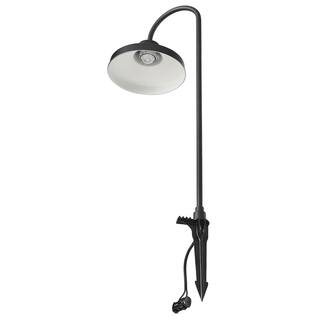 Hampton Bay Covington Low Voltage Black LED Shepherd Hook Modern Farmhouse Path Light 99206