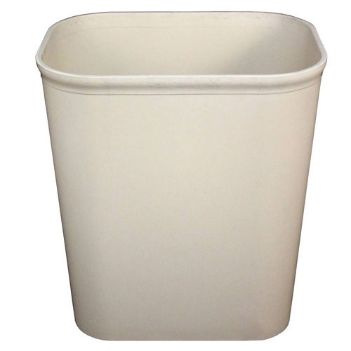 Impact Products 7700-15 14 Quart Fire Resistant Wastebasket， Beige， Case of 6