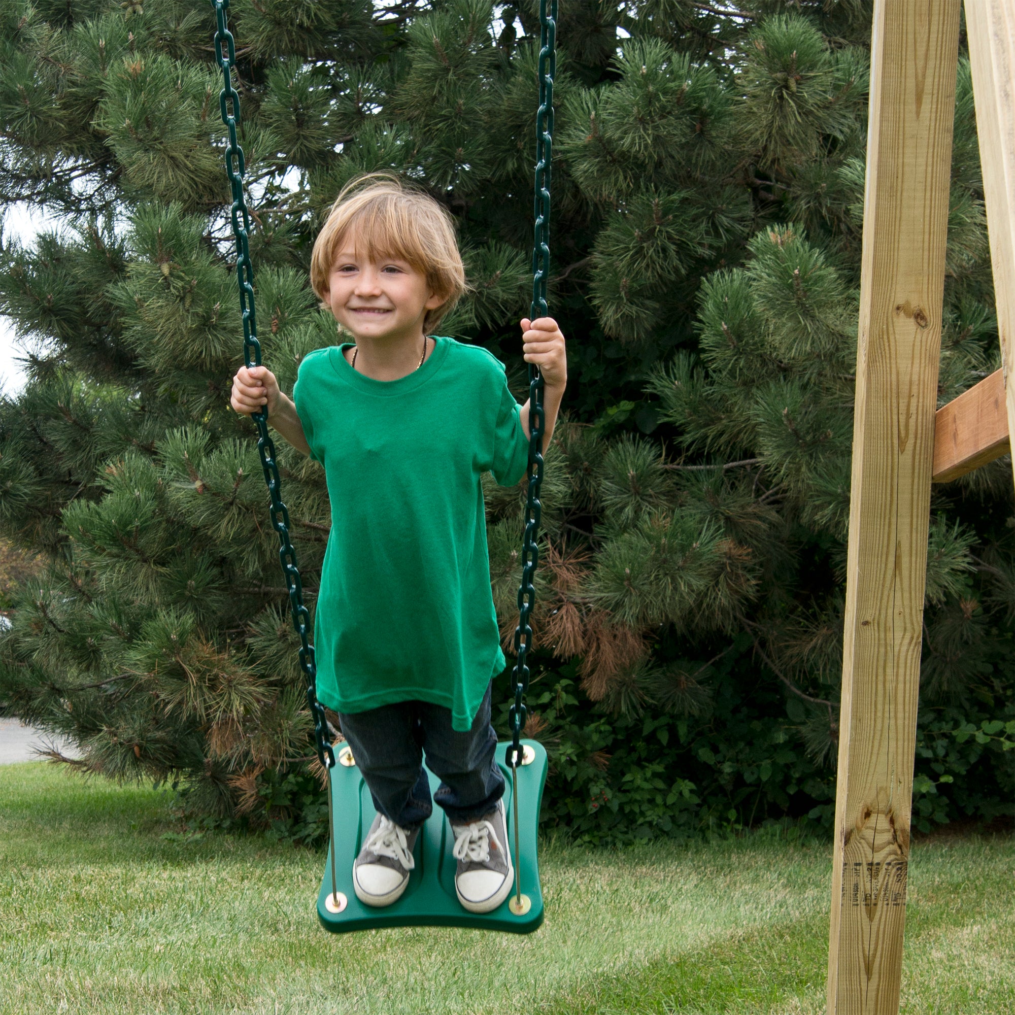 Swing-N-Slide 2 Blue Extreme-Duty Swing Seats with Chains and Stand-Up Swing