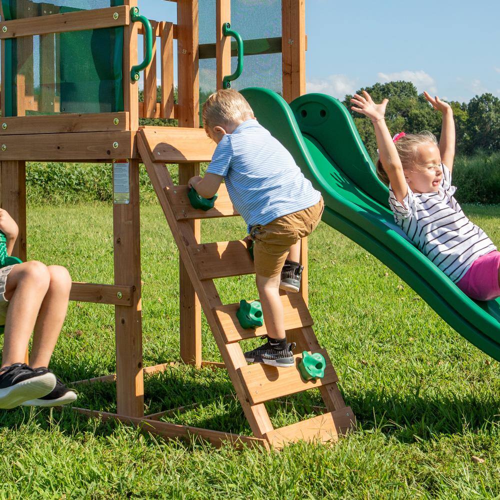 Backyard Discovery Buckley Hill All Cedar Swing Playset 2001046com