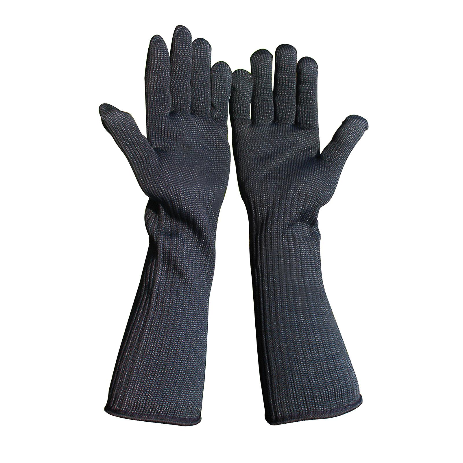 Cut Resistant Gloves High Performance Level 5 Protection With Long Forearm Stainless Steel Wire Mesh Cut Resistant Safty Working Gloves For Welding Ga