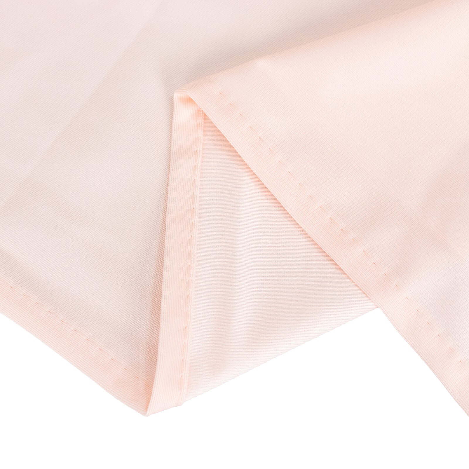 Blush Premium Scuba Round Tablecloth, Wrinkle Free Polyester Seamless Tablecloth 120