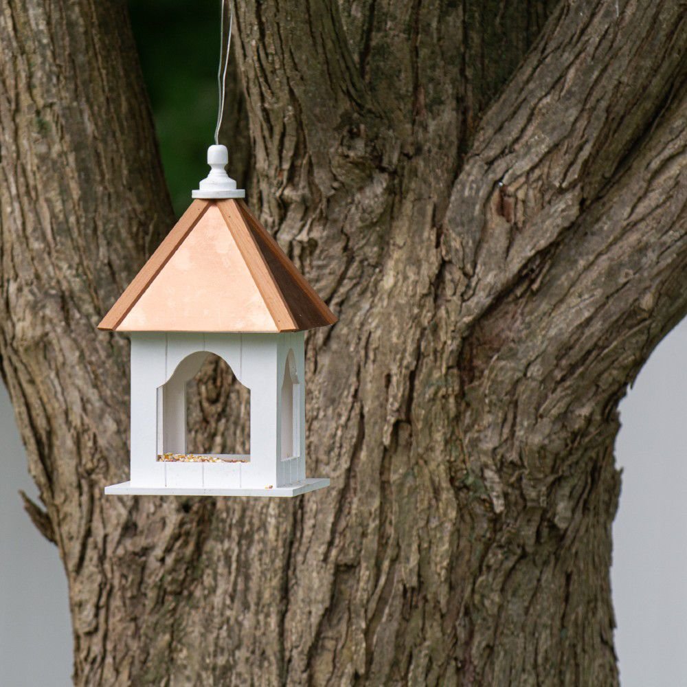 Home Bazaar Madison Bird Feeder with Copper Top