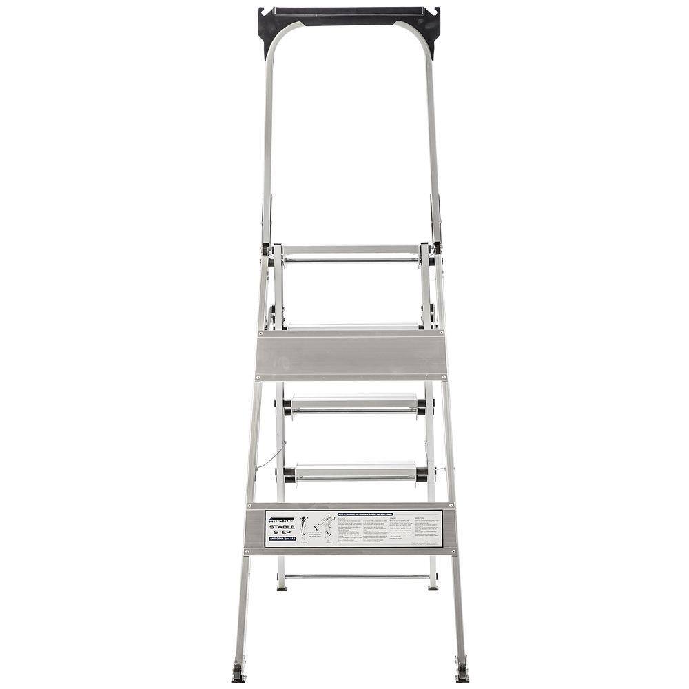 XTEND+CLIMB 5-Step Ultra Duty Aluminum Folding Stool with Handrail with 375 lbs. Load Capacity Type IAA Duty Rating WT5