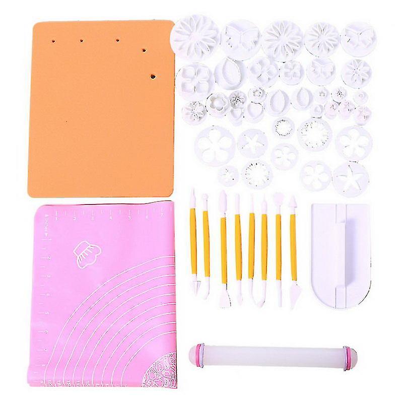 Cookie Tool 48 Pieces Diy Fondant Cake Tool Set Cookie Mould Baking Set